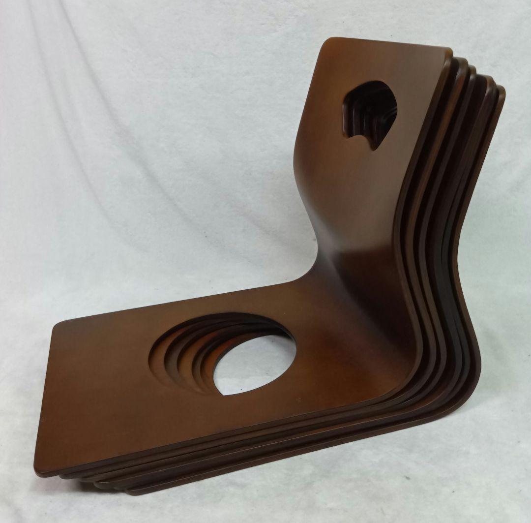 ニトリ　木製座椅子　6脚セット　曲げ座椅子　和座椅子 旅館　和室　こたつ　居酒屋