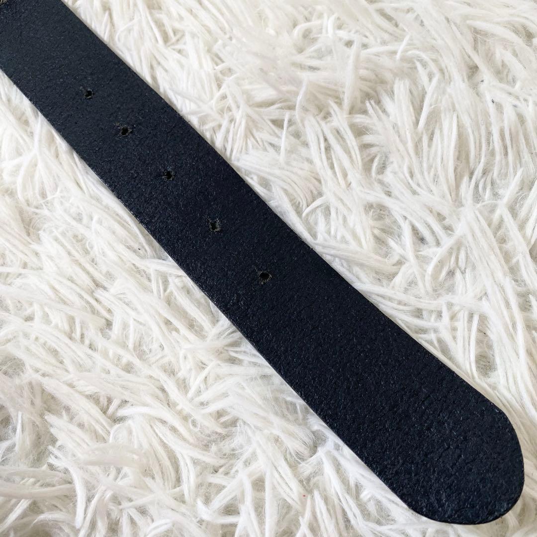 希少　DOLCE&GABBANA レザー　ベルト　ブラック　バックル　　DGロゴ