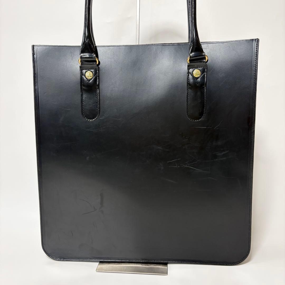グレンロイヤル　2ハンドル　トートバッグ　ビジネスバッグ　ブライドルレザー　黒
