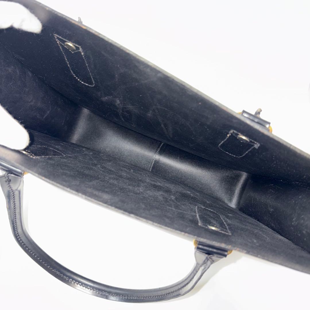 グレンロイヤル　2ハンドル　トートバッグ　ビジネスバッグ　ブライドルレザー　黒