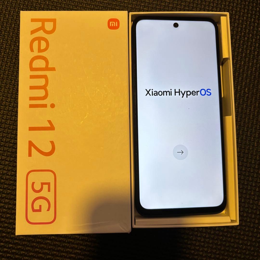 Redmi12 5G XIG03 ミッドナイトブラック　128GB