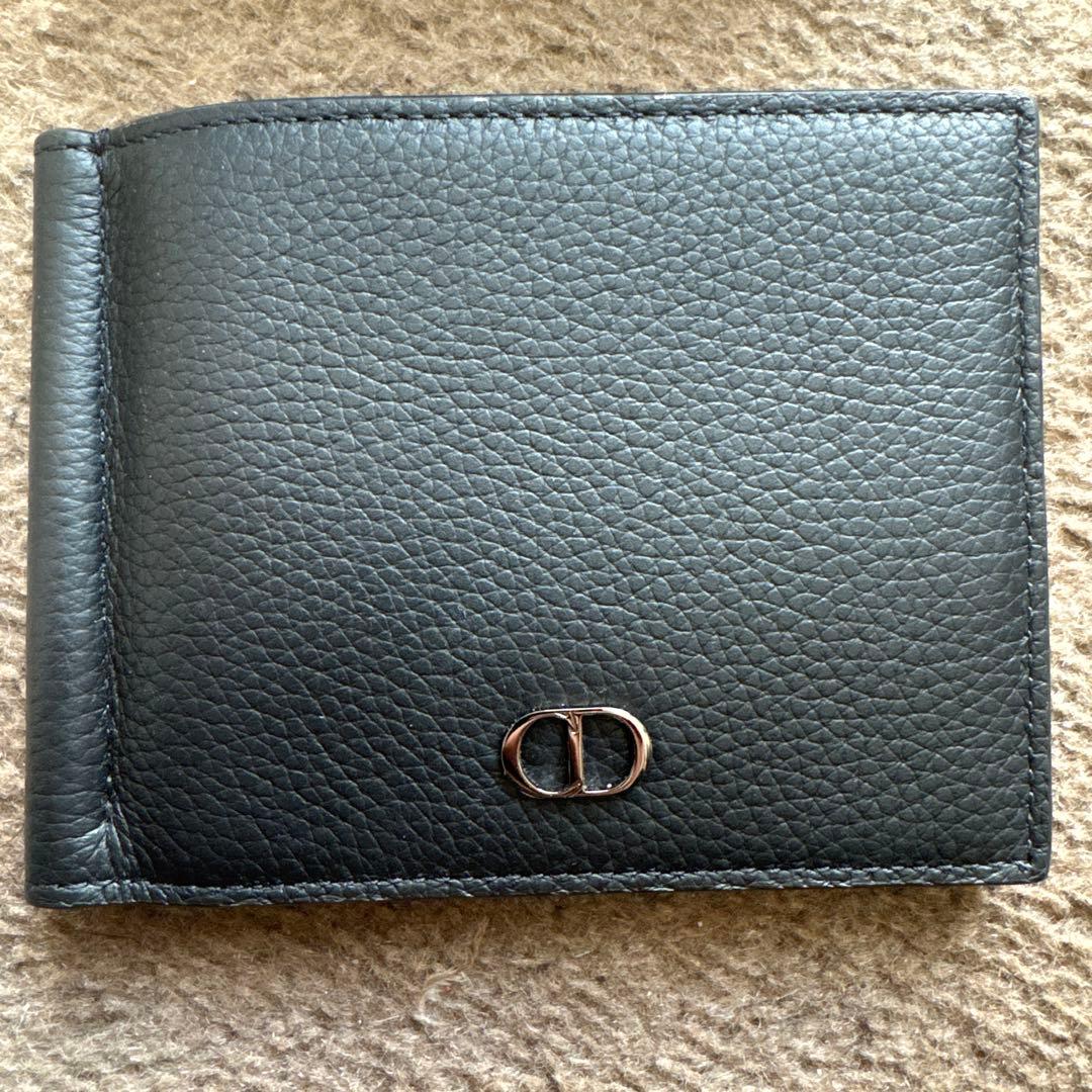 Dior レザー マネークリップ 黒最終価格