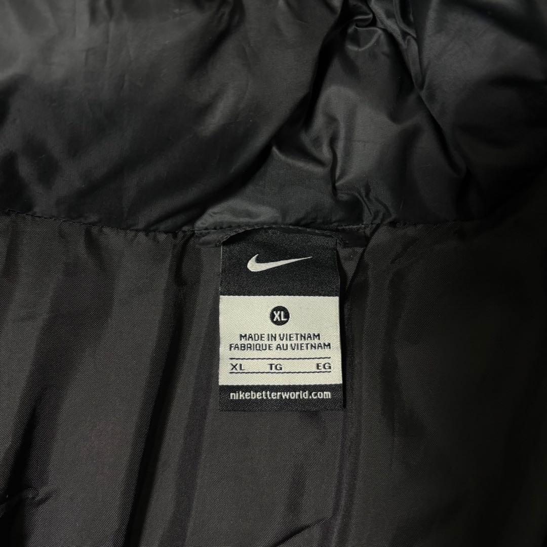 NIKE ナイキ ダウン ロング ベンチコート XL 黒