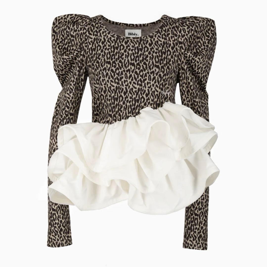 bibiy. EFFIE PEPURAMU LEOPARD TOP 新品未使用