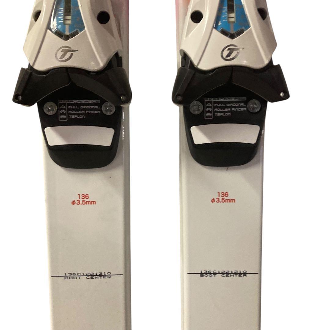 【メ01126-54】 KAZAMA キッズ用スキー板セット 136cm