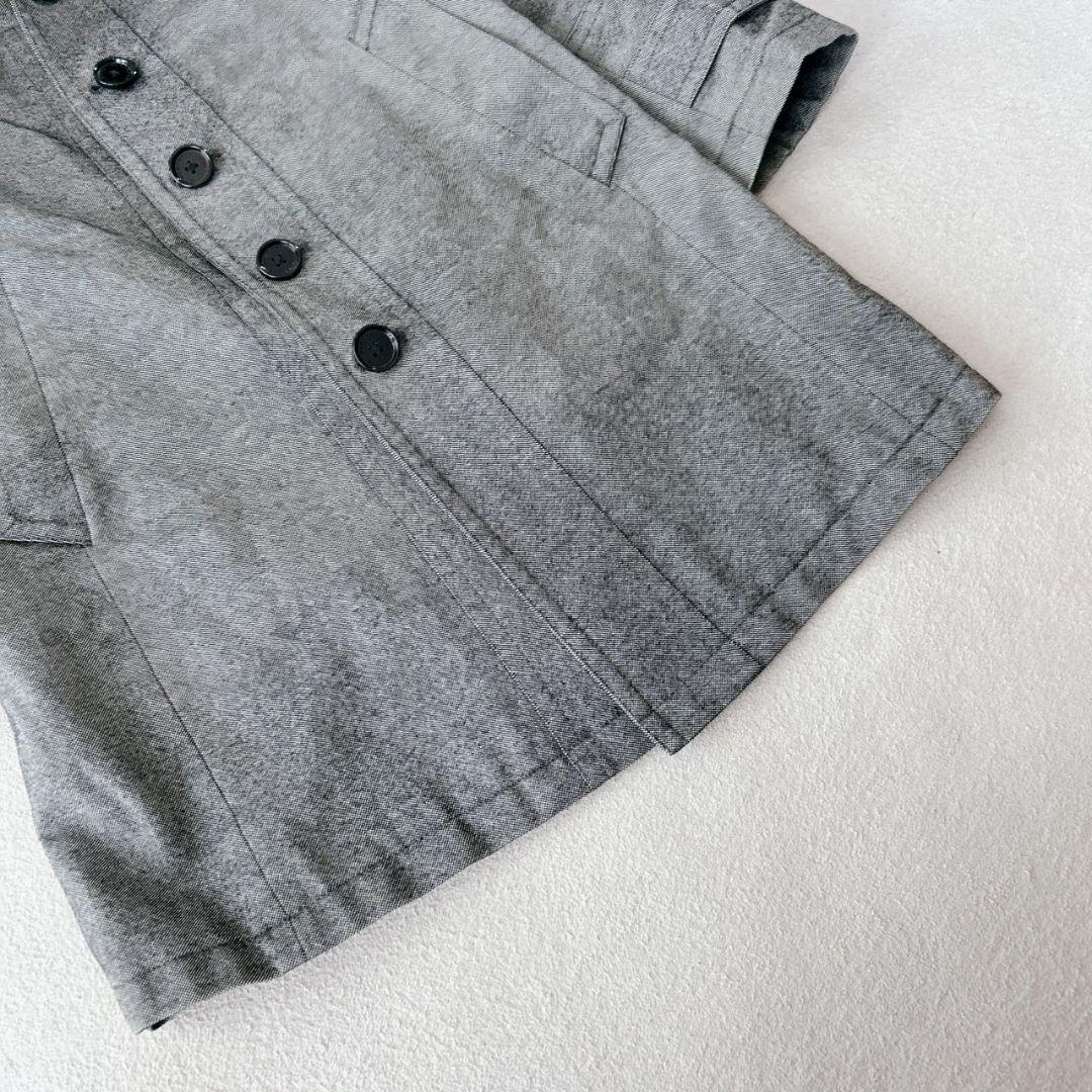 バーバリーブラックレーベル ラビットファー ステンカラーコート 中綿キルティング