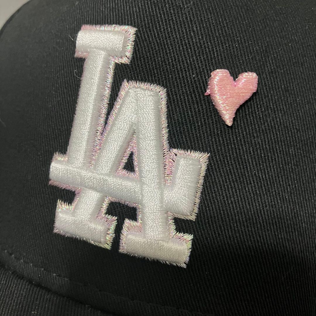 海外限定！ニューエラ LA ドジャース　9FORTY キャップ　帽子 ハート