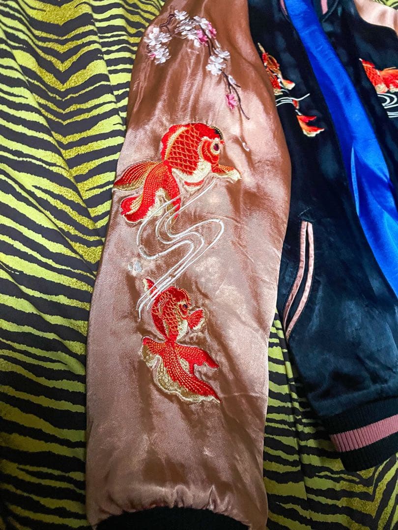 スカジャン　金魚　花旅楽団　Mサイズ　期間限定値下げ中