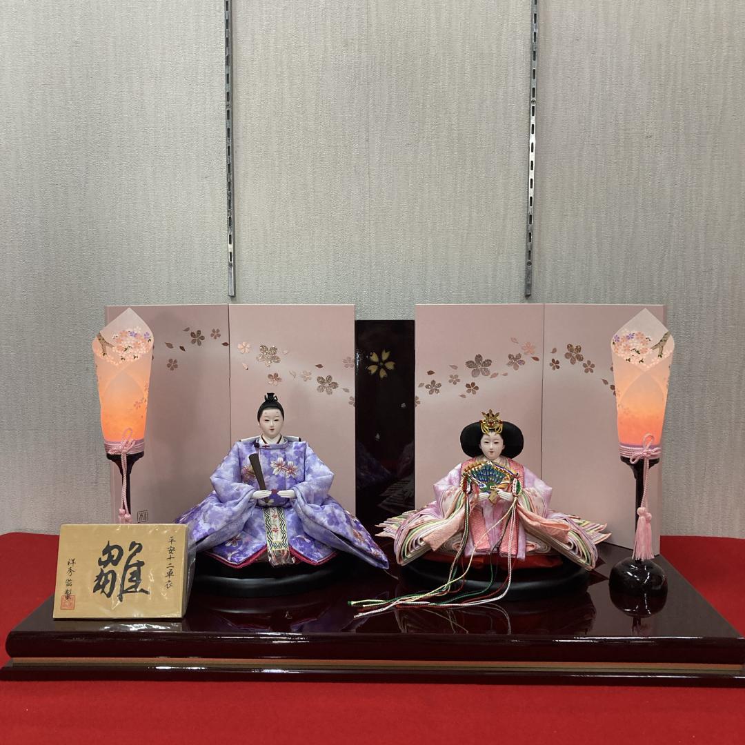 F3 訳あり　高級溜塗り　台巾70㎝　雛人形台屏風のみ　雛人形飾り台　ひな人形