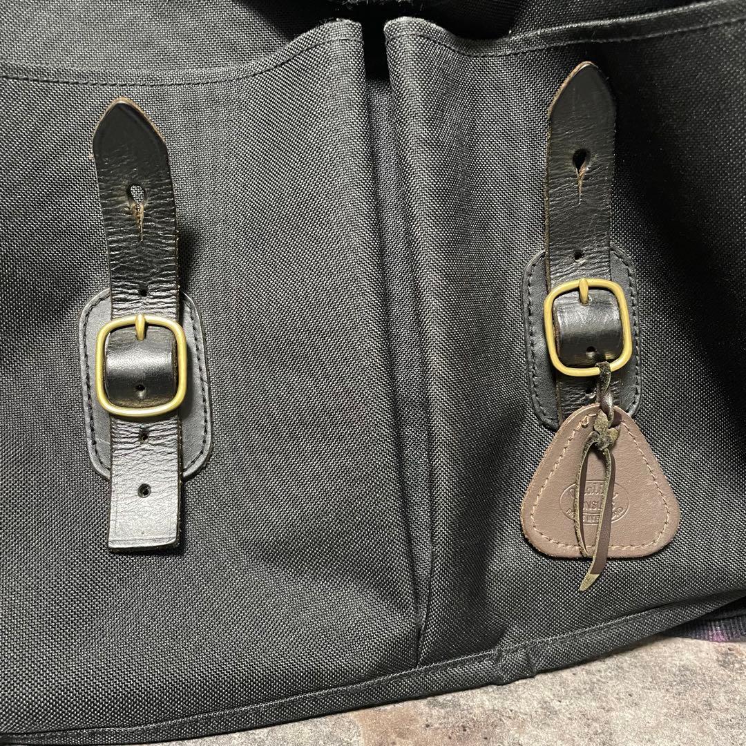 クオリティガンスリップス レザー PVC キャンバス ショルダーバッグ ブラック