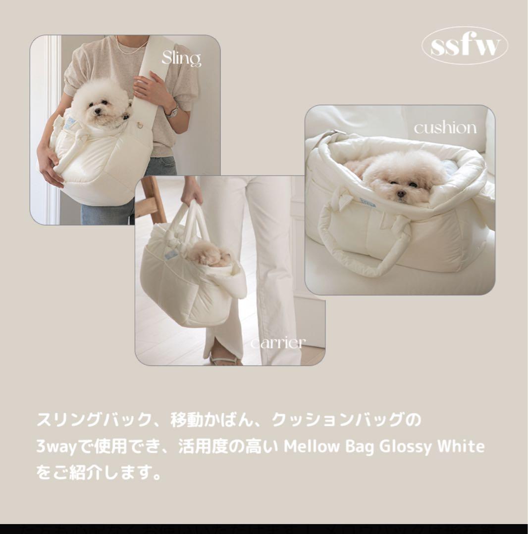 【SSFW】メロウバッグ グロッシー ホワイト 超美品