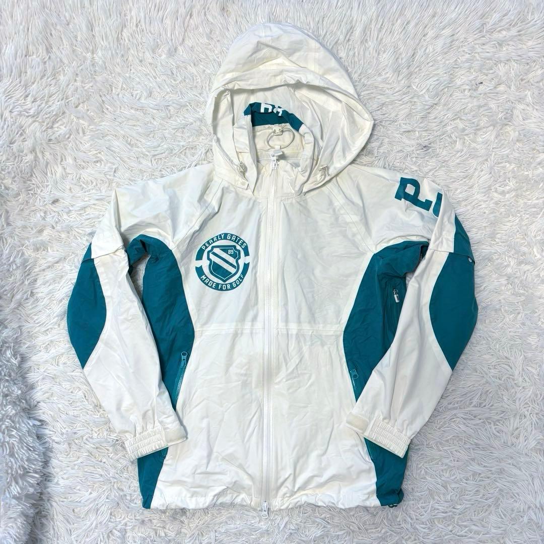 パーリーゲイツ レインウェア セットアップ ブルゾン ホワイト 防水