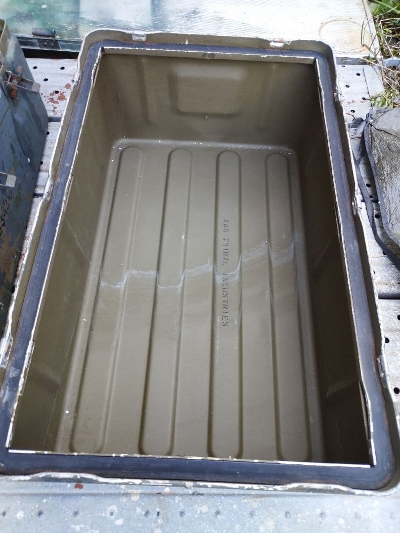 (4951)USアルミコンテナボックスBigサイズ　米軍実物　ユーズド