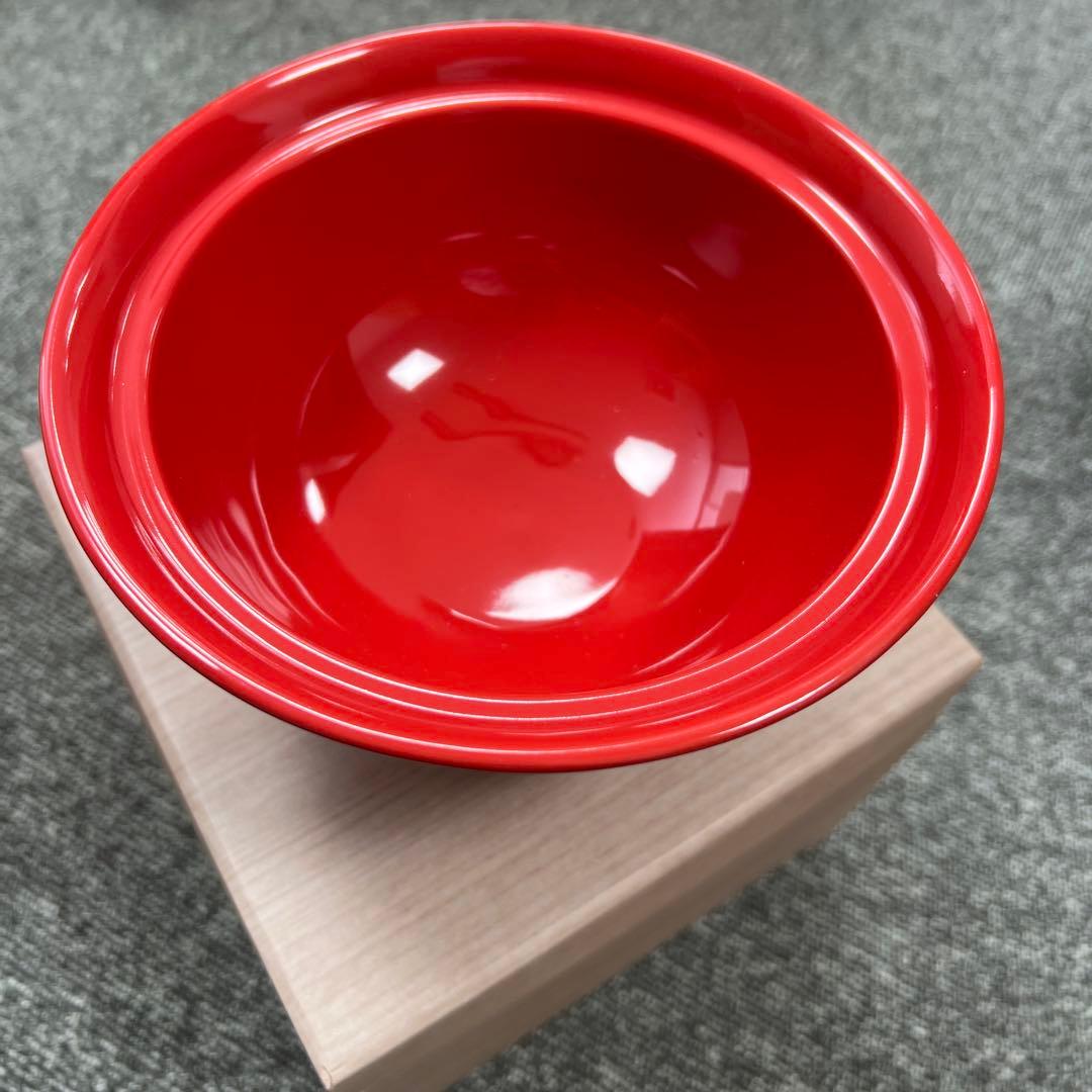 ル・クルーゼ　ルクルーゼ　丼　どんぶり　モミジ　赤