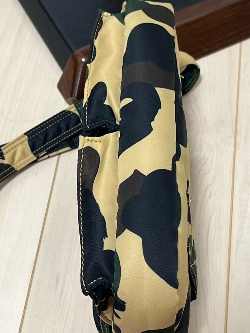 【極美品】アベイシングエイプ×ポーター ウエストバッグ カモフラ タンカー