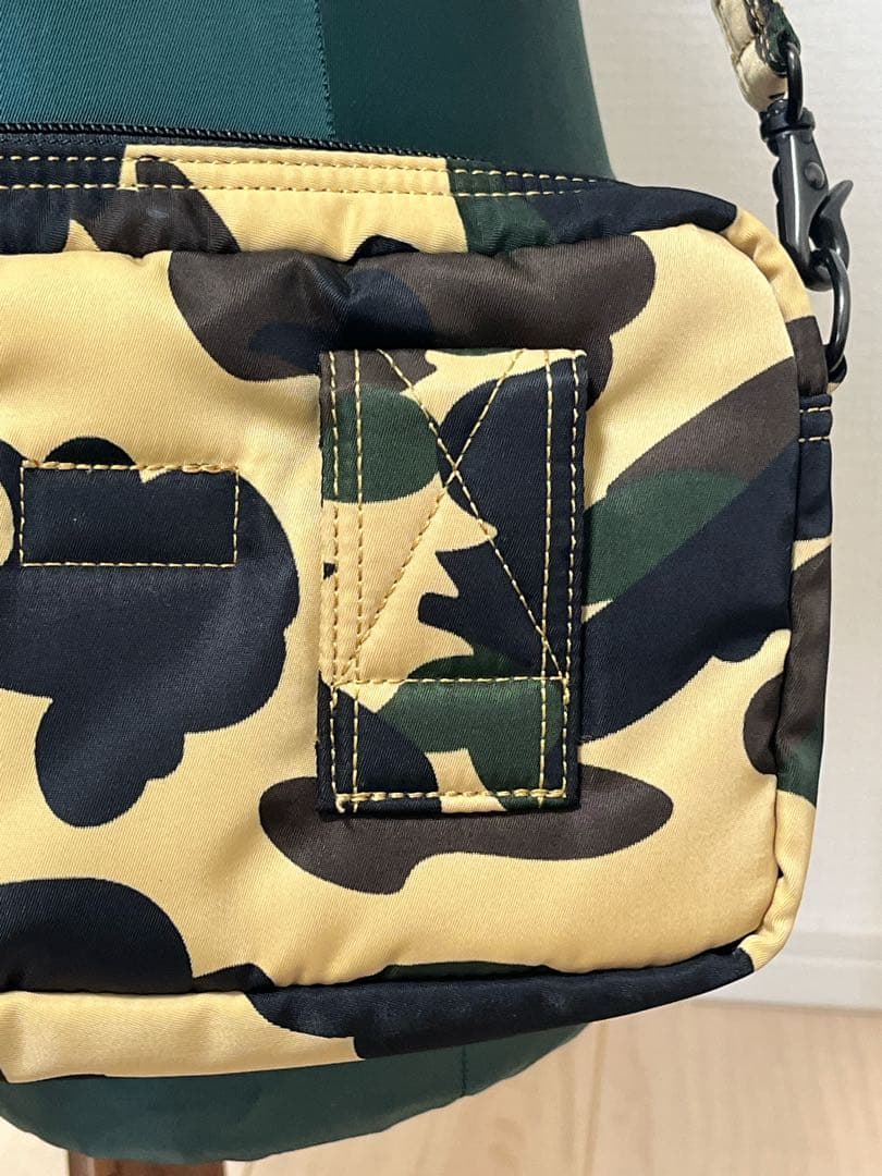 【極美品】アベイシングエイプ×ポーター ウエストバッグ カモフラ タンカー