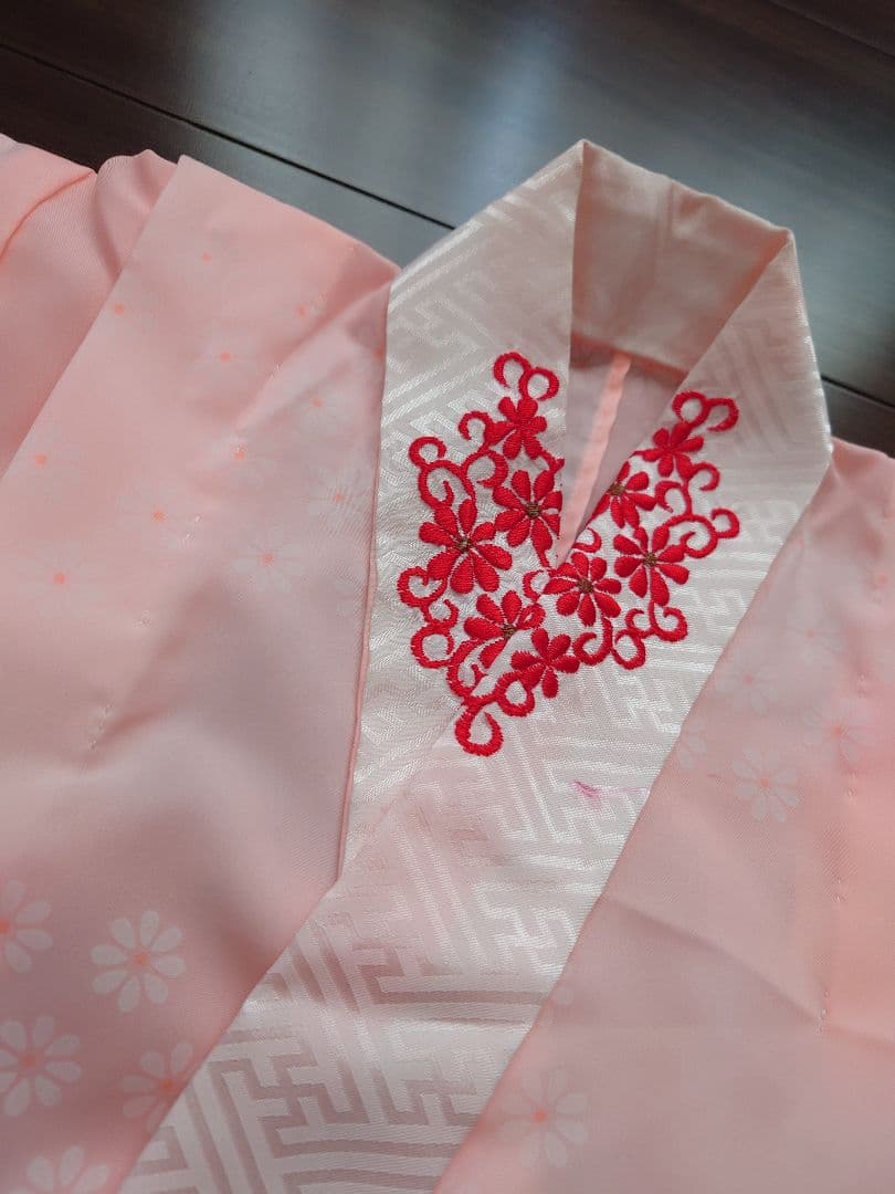 七五三　着物 長襦袢　筥迫セット　7歳　女の子　袋帯　鶴柄