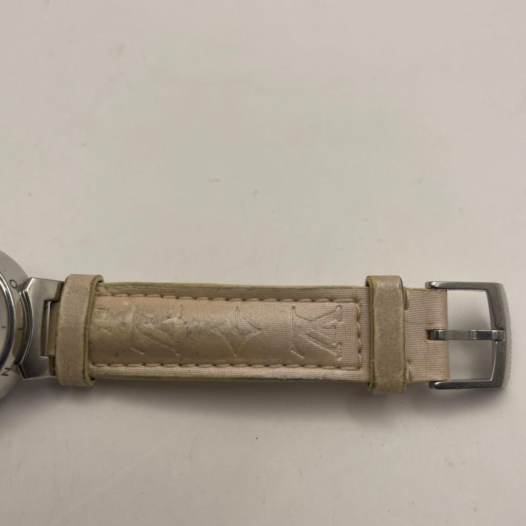 ルイヴィトン　タンブール Q121C シェル文字盤　モノグラム フラワー文字盤