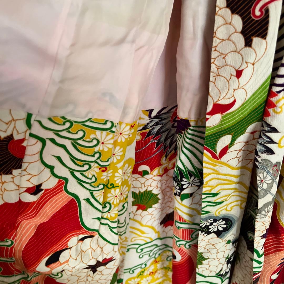 アンティーク　七五三　3歳　着物　被布コートビーズバック　草履セット☆