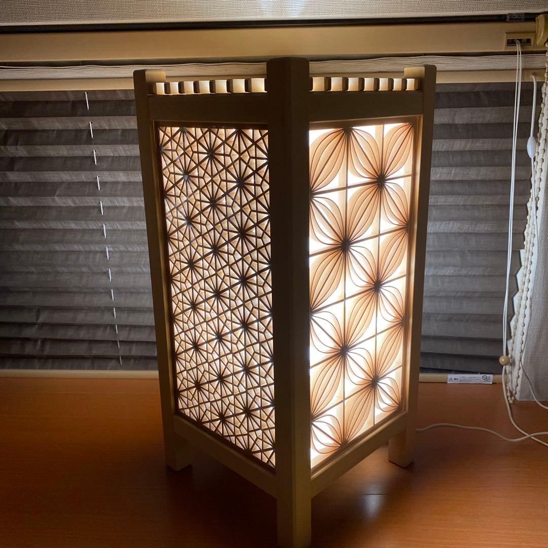 ⑩組子細工　行燈　間接照明