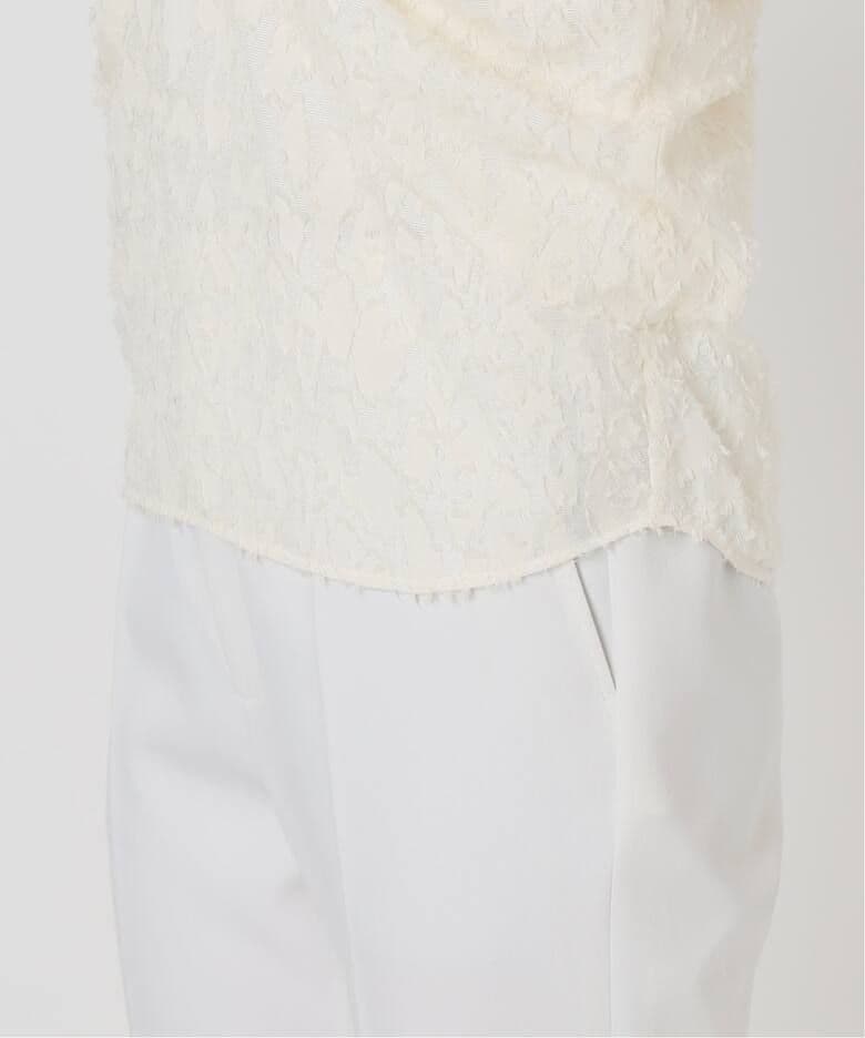 NOBLE❤美品 【洗える】レオパードジャガードデコルテVブラウス