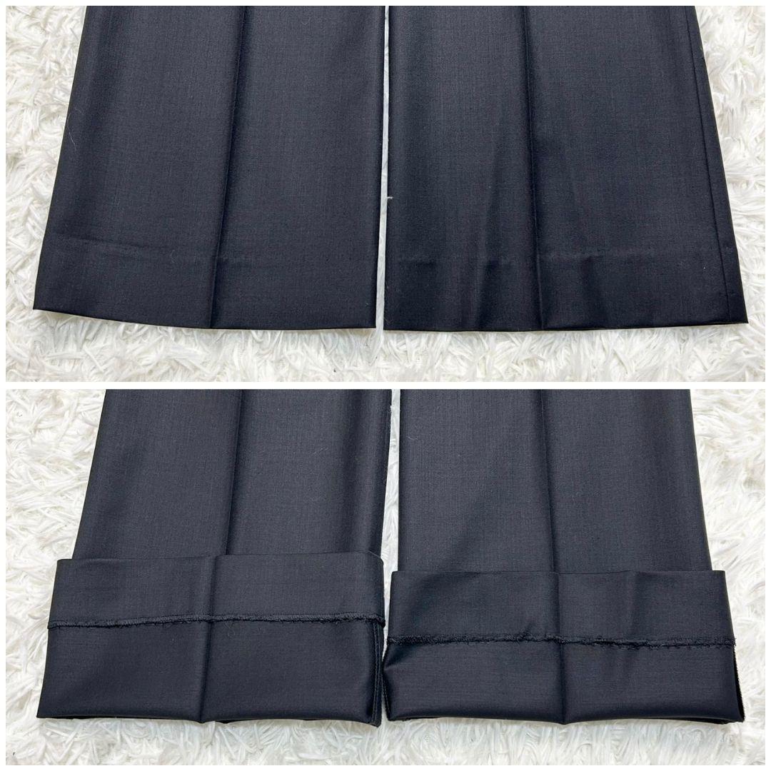 【美品】23区 パンツスーツ セットアップ ブラック ウール生地 M/Lサイズ