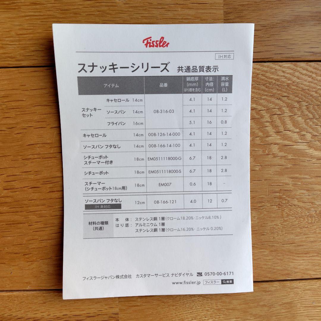 フィスラー(Fissler) スナッキーセット