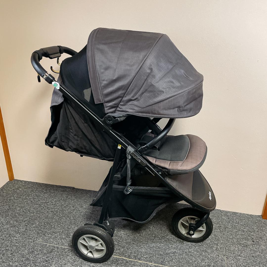 おまけ多数　Aprica スムーヴ ベビーカー　グレー