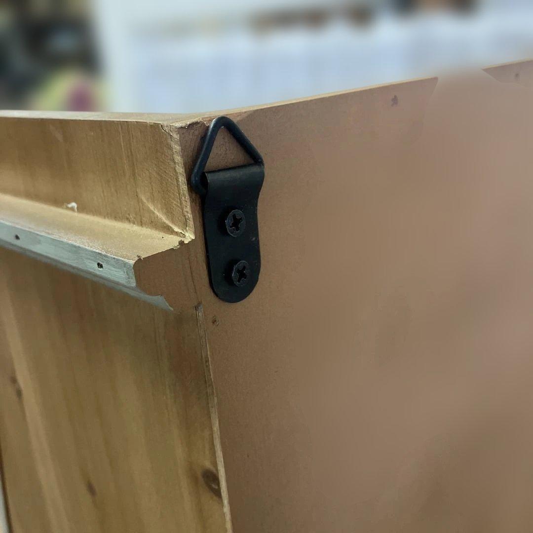 アンティークなガラス扉のキャビネット6ドロワー ミントグリーン木製キャビネット