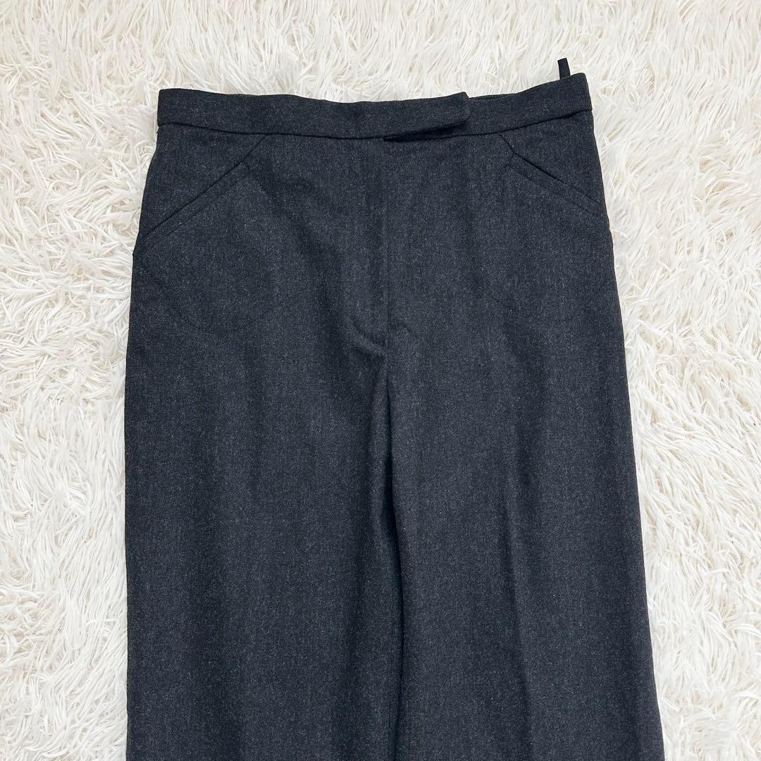 美品✨アルマーニコレツォーニ　カシミヤ混　大きいサイズ パンツスーツ　黒系