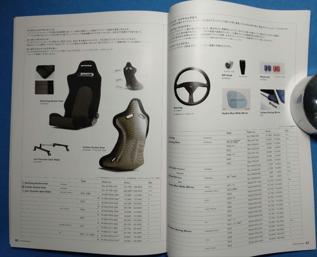 ■ 2008 SPOON SPORTS（スプーンスポーツ）製品カタログ サイン入