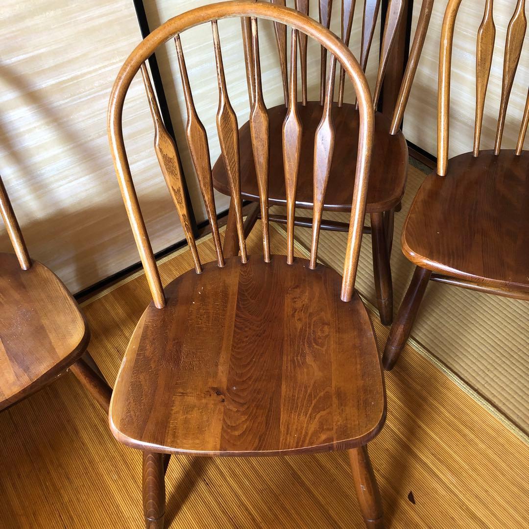 柏木工 無垢材 ウィンザー チェア　ダイニング チェア　1脚　セット販売前提