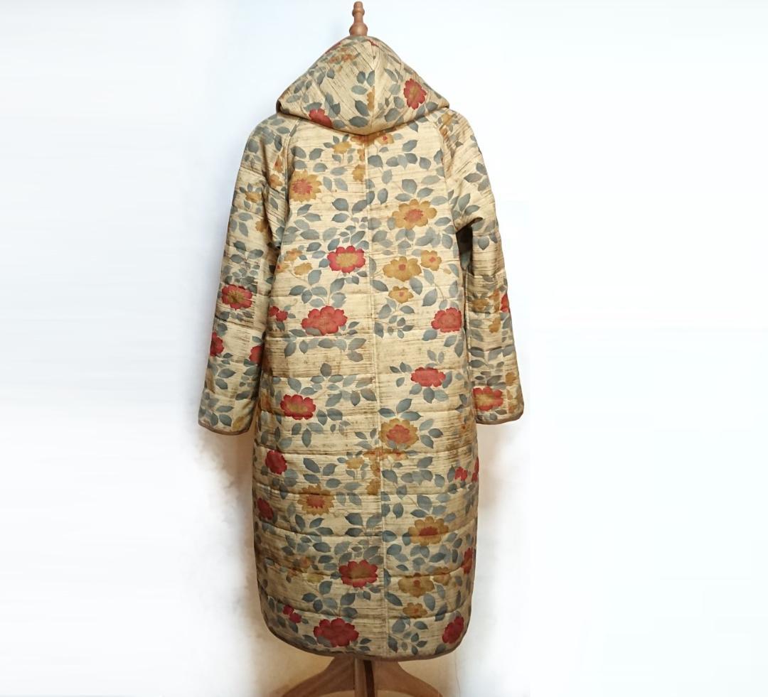 着物リメイク キルティング/ラグランコート【5145】