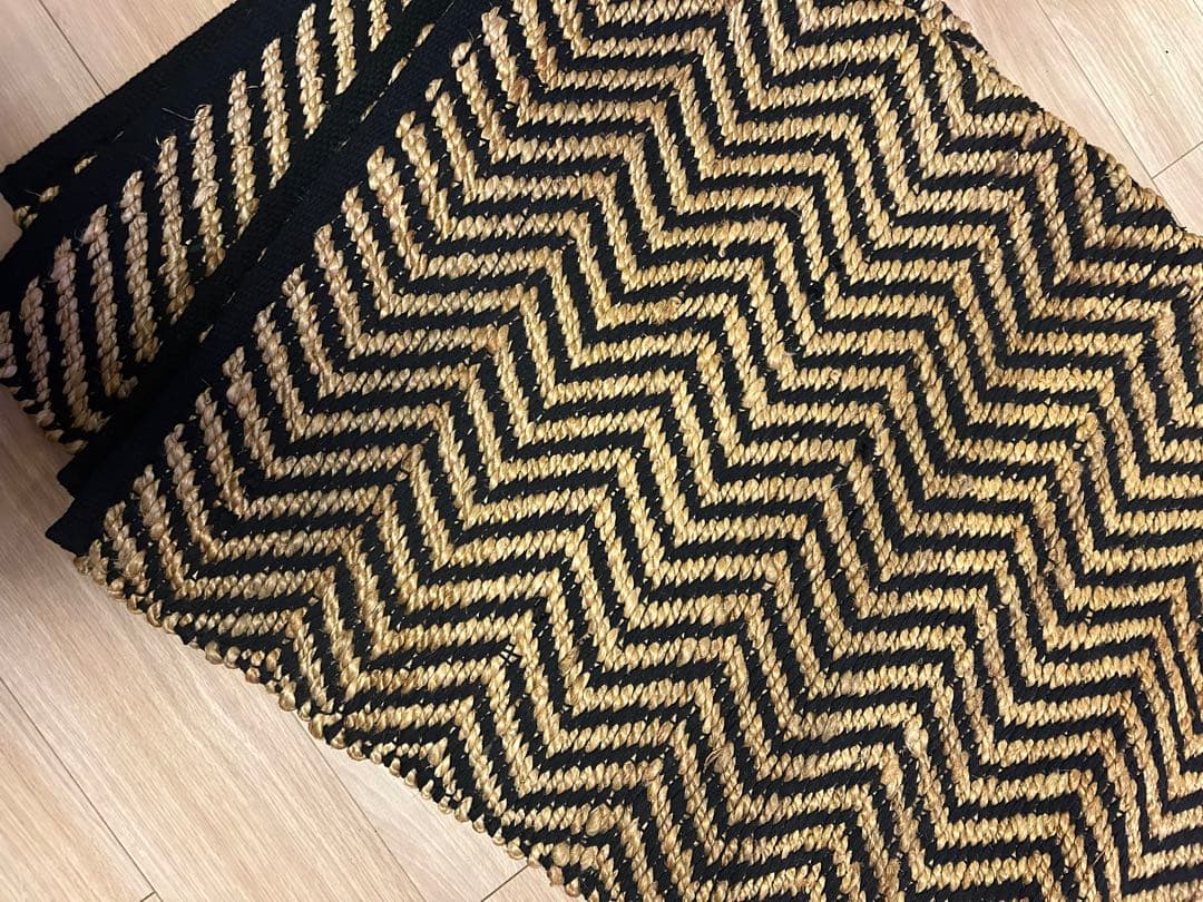 ヘリンボーンラグ　200×140