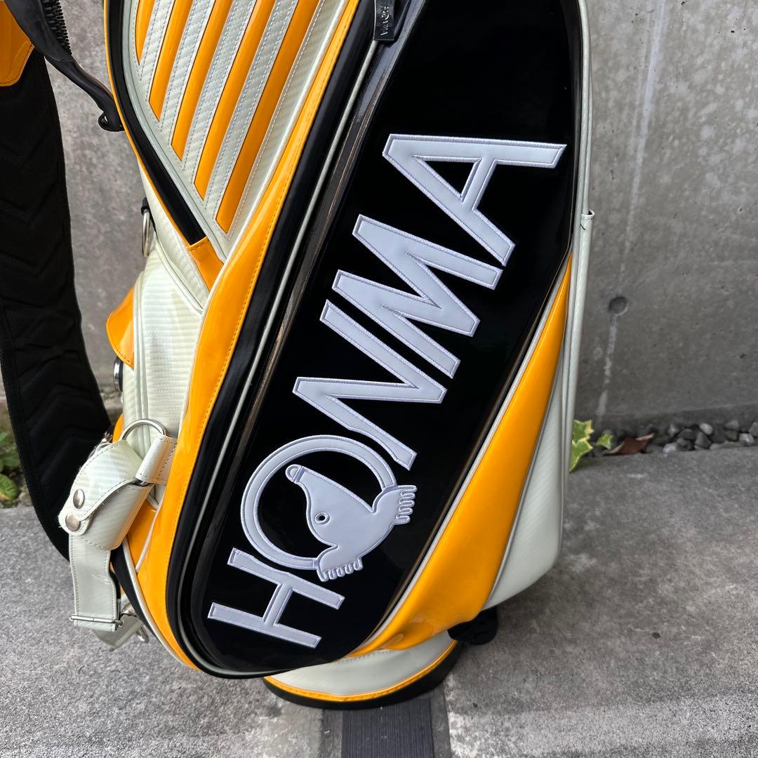 HONMA キャディバッグ ホワイト/イエロー