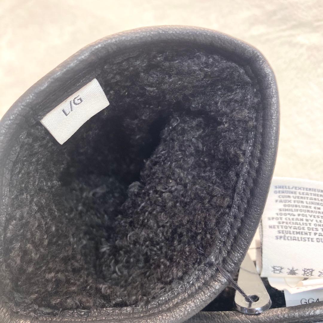 新品未使用　UGG 3 Point Leather Glove ブラック　L