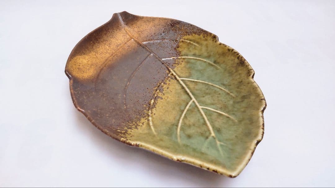 葉っぱ型陶器皿 5枚セット