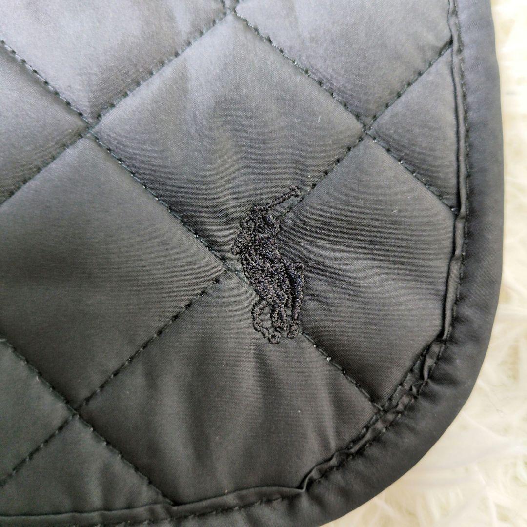 ポロラルフローレン　マザーズバッグ　キルティング　2way　おむつ替えシート　黒