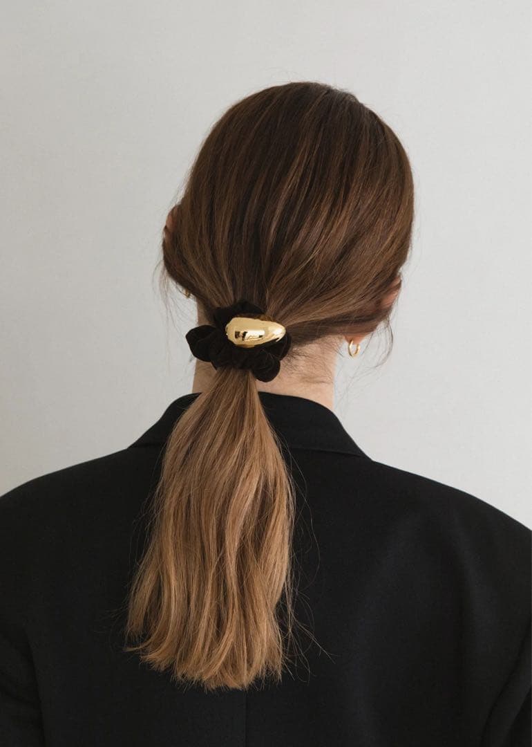 LETICIA E-VELVET Brown シュシュ