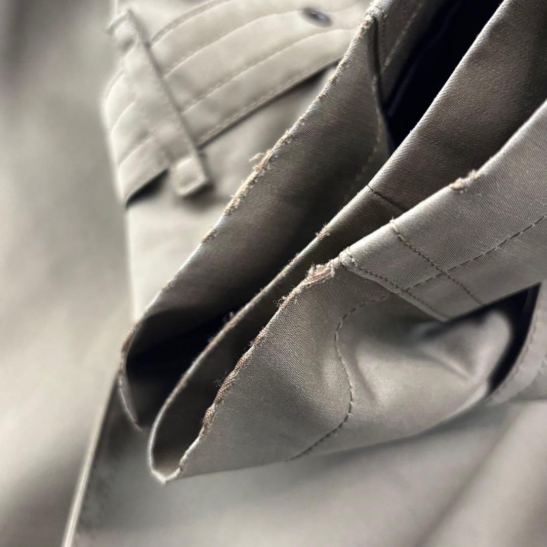 高級 大きいサイズ バーバリーロンドン トレンチコート カーキ 金ボタンLL