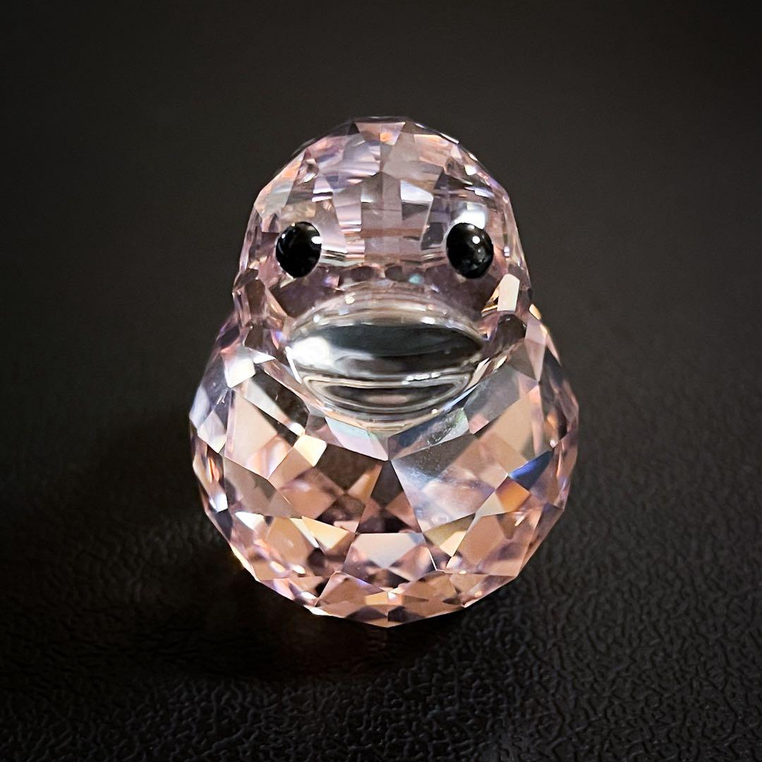 【スワロフスキー●ハッピーダック ピンク 2010／美品】