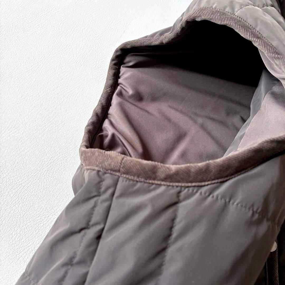 ■ダーマコレクション 【定価2.9】パイピングデザイン中綿キルティングロングジレ