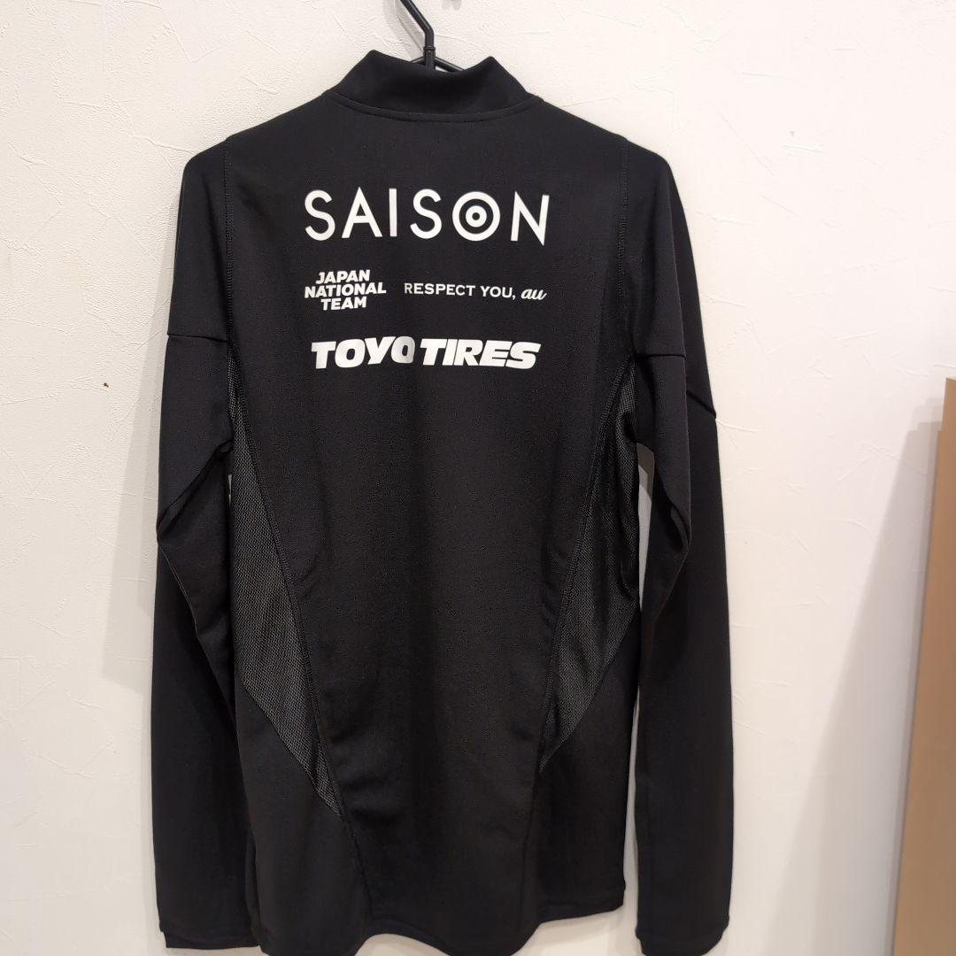 adidas 日本代表 長袖ジャージ 黒　DREAMロゴ入り　非売品　支給品　М