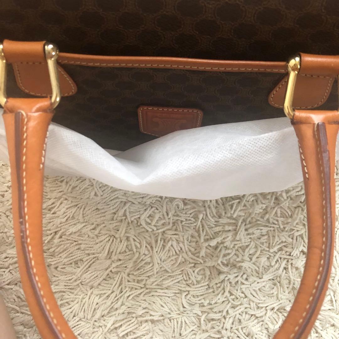 超美品 オールド セリーヌ ブラウン ボストンバッグ レザー ハンドバッグ