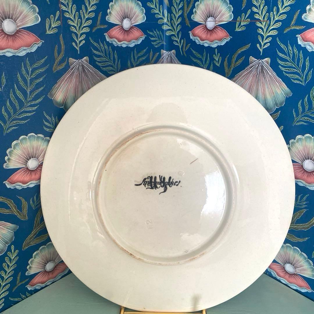 フランスアンティーク　サルグミンヌ アンファンリシャール デザートプレートレア