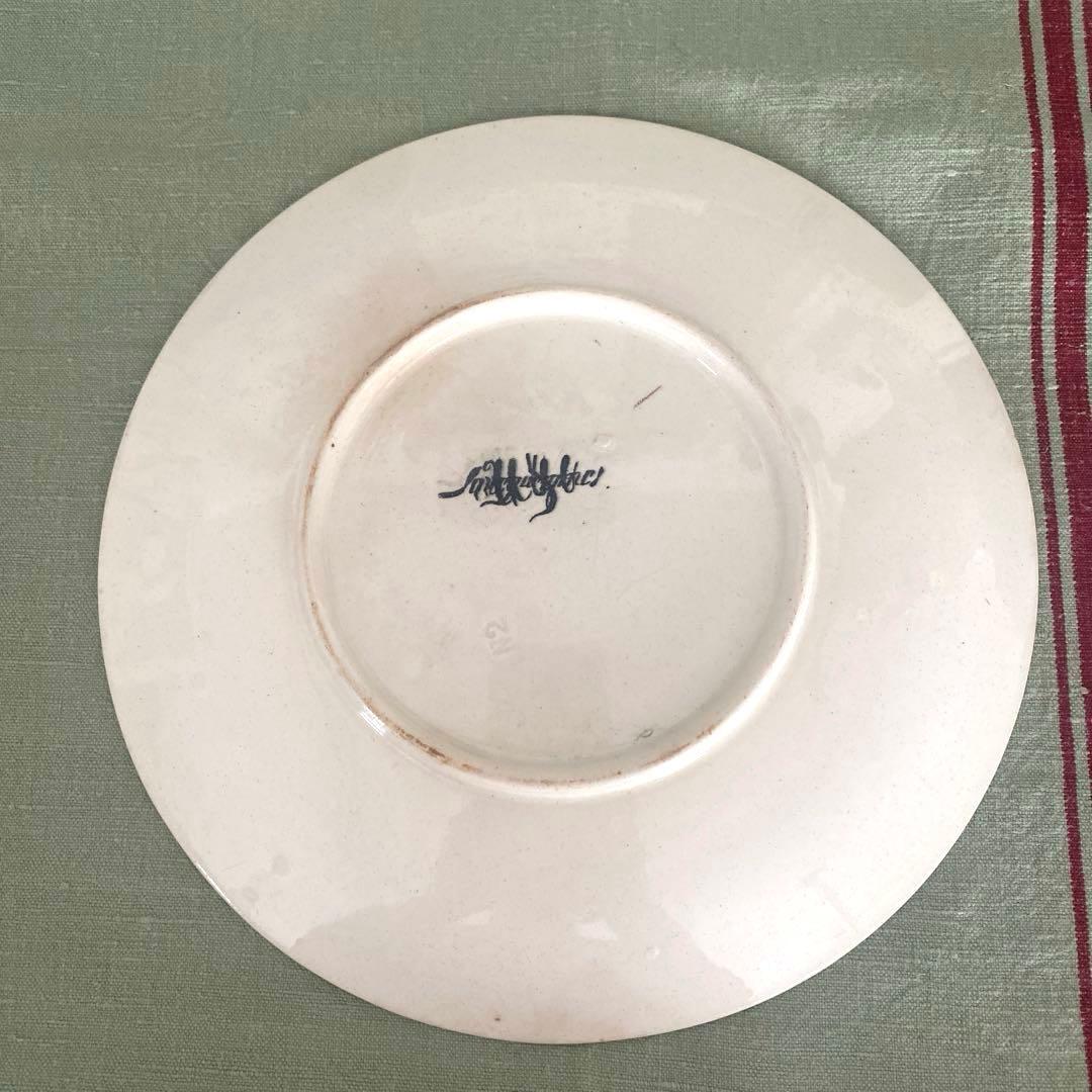 フランスアンティーク　サルグミンヌ アンファンリシャール デザートプレートレア