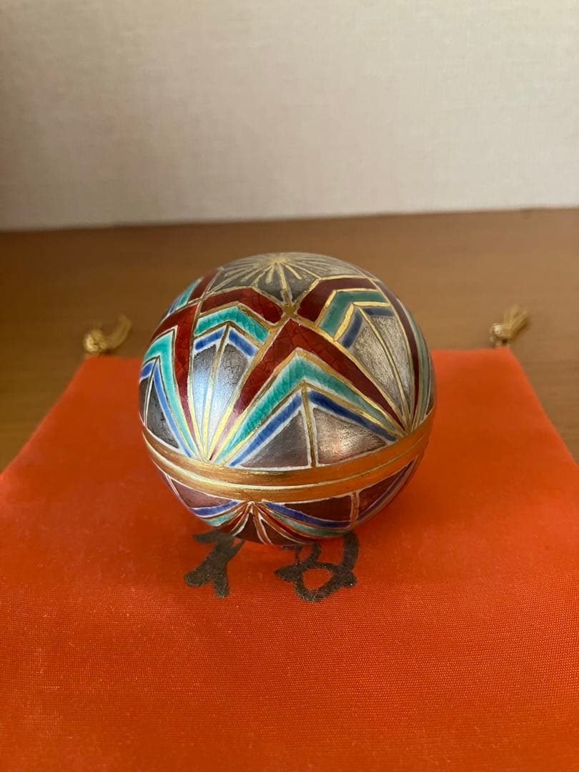 茶道具　阿山　手毬　香合