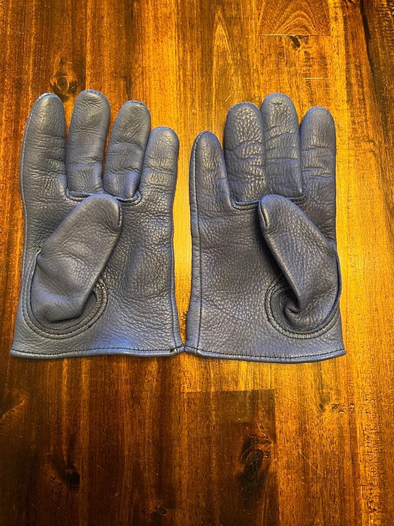 RATS x BackDropレザーグローブ　 ブルーカラー
