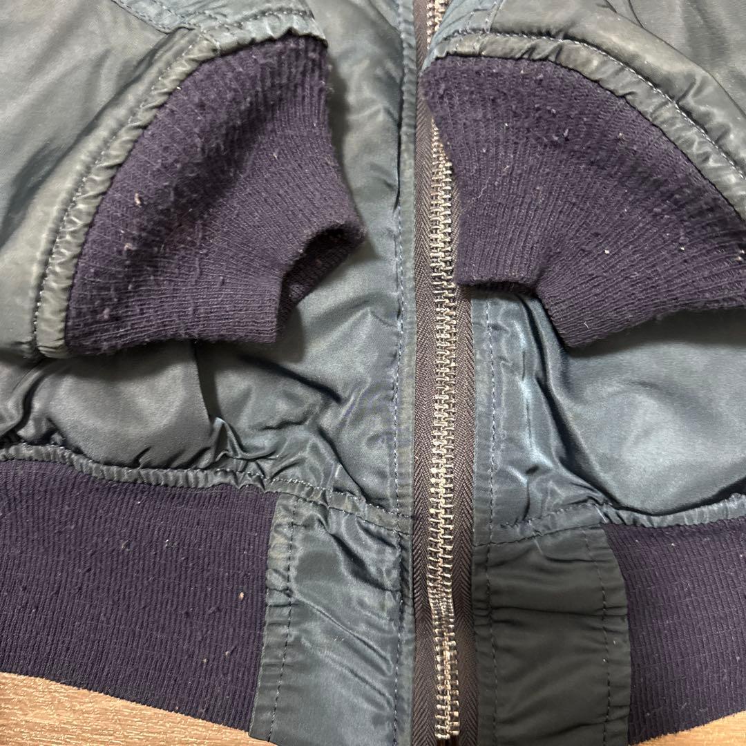 ジャケット・アウター ALPHA MA-1 90s made in usa navy L