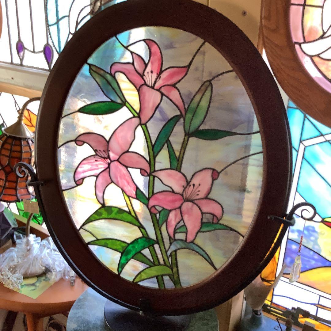 ステンドグラス　カサブランカ(ゆりの花　(299)